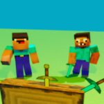 Noob vs Pro But Knife Hit Minecraft — browser game