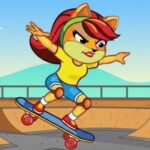 Cat Girl Skater — browser game